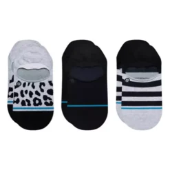 Adult Stance Leopard 3 Pack No Show Socks