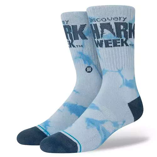 Adult Stance Shark Week Crew Socks 3 Adult Stance Shark Week Crew Socks