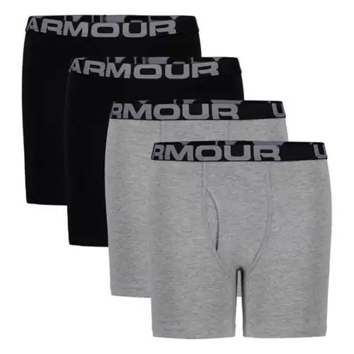 Boys' Under Armour Cotton 4 Pack Boxer Briefs 3 Boys' Under Armour Cotton 4 Pack Boxer Briefs