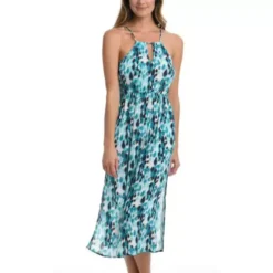Women's La Blanca Seaglass Shores Midi Dress Swim Cover Up