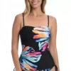 Women's La Blanca Bandeau Cinch Side Tankini Swimsuit -Famous Clothing Store 19477035361