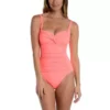 Women's La Blanca Twist Shirred One-Piece Swimsuit -Famous Clothing Store 19477038255