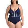 Women's La Blanca Plus Reversible Plunge One-Piece Swimsuit -Famous Clothing Store 19477048623
