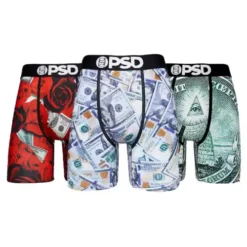 Men's PSD Money 3 Pack Boxer Briefs