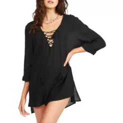Women's Billabong Blue Skies Mini Beach Dress Swim Cover Up