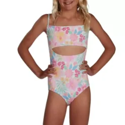 Girls' Billabong Brighter Days One-Piece Swimsuit