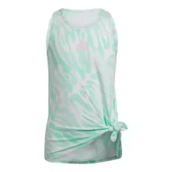 Girls' Adidas All Over Print Tie Front Tank Top