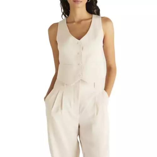 Women's Z Supply Eleanor Twill Vest 3 Women's Z Supply Eleanor Twill Vest