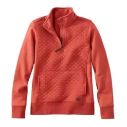 Women's L.L.Bean Quilted 1/4 Zip Pullover