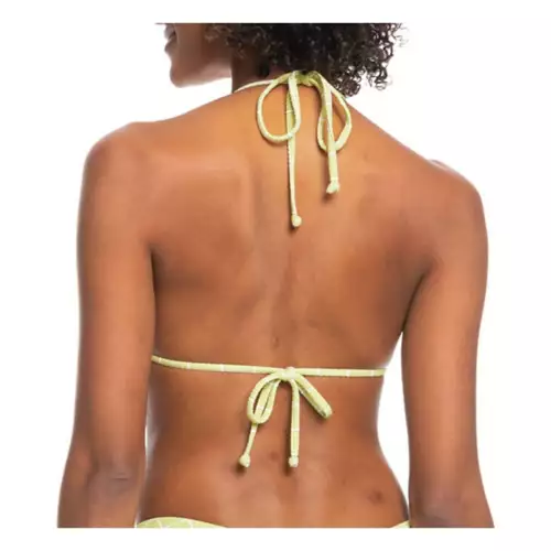 Women's Roxy Salty Shine Tiki Triangle Printed Bikini Top Swimsuit 4 Women's Roxy Salty Shine Tiki Triangle Printed Bikini Top Swimsuit - Image 2