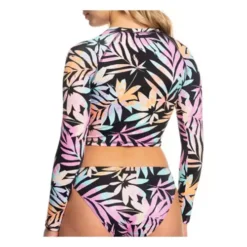 Women's Roxy Active Cropped Long Sleeve Rashguard Swimsuit -Famous Clothing Store 19571880389 2