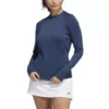 Women's Adidas Textured Long Sleeve Golf Shirt