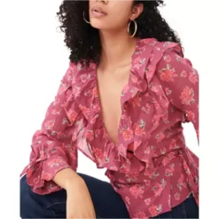 Women's Free People Amanda Ruffle Top -Famous Clothing Store 19588987143 3