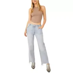 Women's Free People Maggie Straight Loose Fit Wide Leg Jeans -Famous Clothing Store 19588987159 4