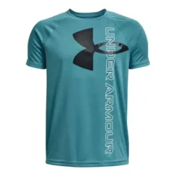 Boys' Under Armour Split Logo Hybrid Tech Short Sleeve T-Shirt
