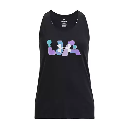 Girls' Under Armour Under Amour Bubble Abbreviation Tank Top 3 Girls' Under Armour Under Amour Bubble Abbreviation Tank Top