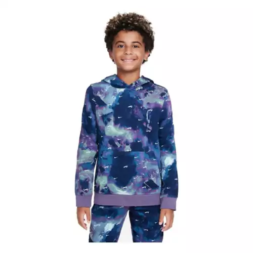 Boys' Nike Sportswear Club Tie-Dye Fleece Hoodie 3 Boys' Nike Sportswear Club Tie-Dye Fleece Hoodie