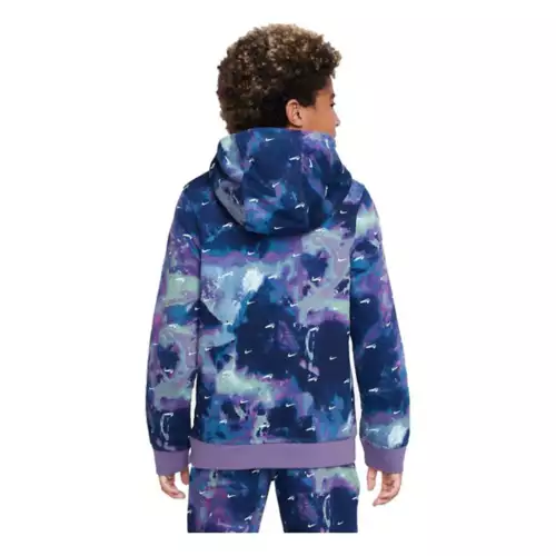 Boys' Nike Sportswear Club Tie-Dye Fleece Hoodie 4 Boys' Nike Sportswear Club Tie-Dye Fleece Hoodie - Image 2