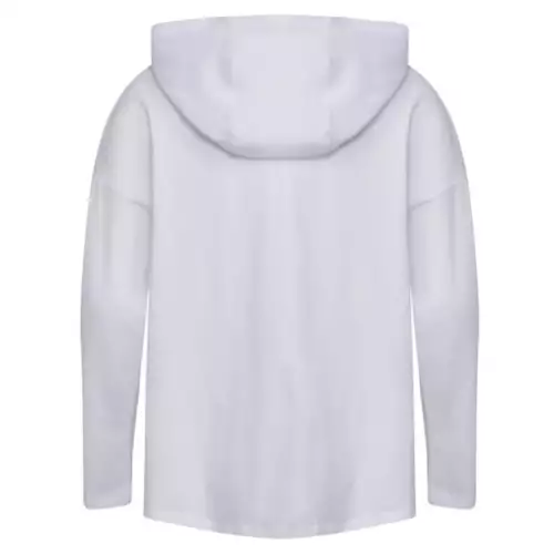 Girls' Adidas Curved Hem Hoodie 4 Girls' Adidas Curved Hem Hoodie - Image 2