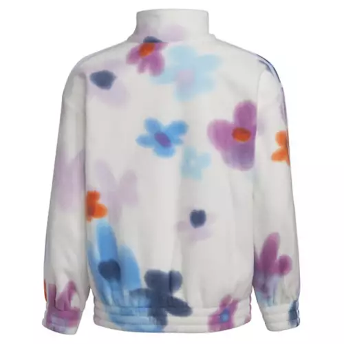 Girls' Adidas Cozy Fleece Pop Over 1/4 Zip Pullover 3 Girls' Adidas Cozy Fleece Pop Over 1/4 Zip Pullover - Image 2