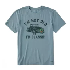 Men's Life Is Good I'm Classic Wreath Truck Crusher T-Shirt