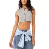 Women's Free People Naiome Micro Vest 2 Women's Free People Naiome Micro Vest -Famous Clothing Store 19634783228