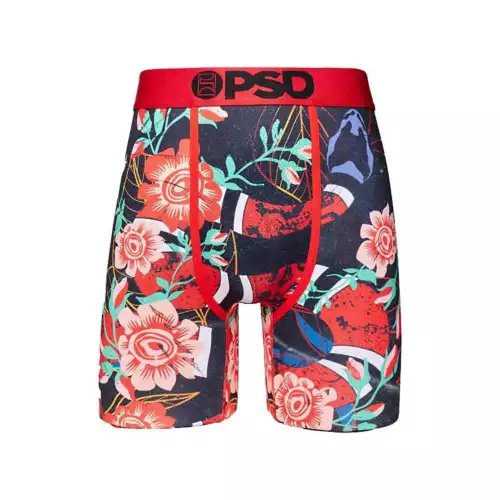 Men's PSD Snake Floral Boxer Briefs 3 Men's PSD Snake Floral Boxer Briefs