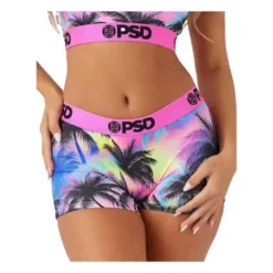 Women's PSD Palm Trees Boy Shorts