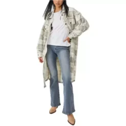 Women's Free People Long Ruby Shirt Jacket