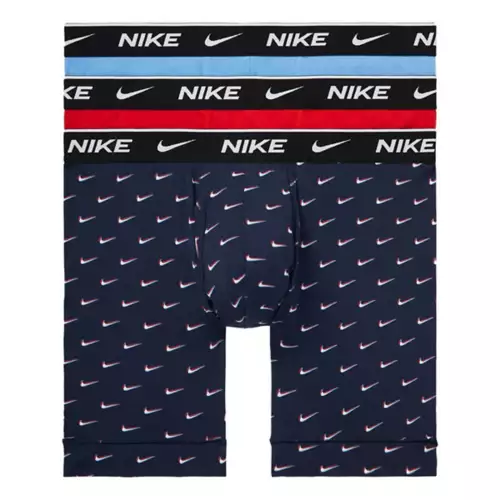 Men's Nike Dri-FIT Essential Cotton Stretch 3 Pack Boxer Briefs 3 Men's Nike Dri-FIT Essential Cotton Stretch 3 Pack Boxer Briefs