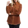 Women's Tribal Combo Frayed Shirt Jacket -Famous Clothing Store 66562428189