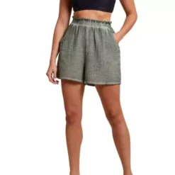 Women's Tribal Shirred Beach Short Swim Cover Up