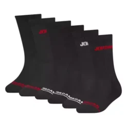 Kids' Jordan Legend 6 Pack Crew Socks