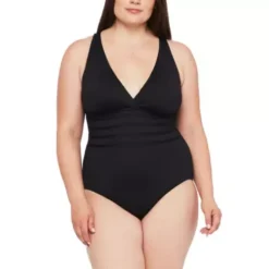 Women's La Blanca Plus Cross-Back One-Piece Swimsuit