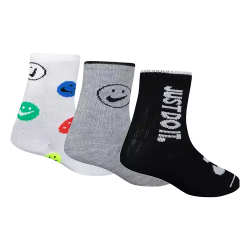 Kids' Nike Kid's Smile 3 Pack Crew Socks 4 Kids' Nike Kid's Smile 3 Pack Crew Socks - Image 2