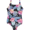 Girls' Nano Keyhole Hibiscus One-Piece Swimsuit 2 Girls' Nano Keyhole Hibiscus One-Piece Swimsuit -Famous Clothing Store 82996840393