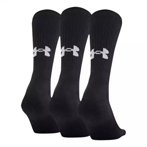 Kids' Under Armour Training Cotton 3 Pack Crew Socks 4 Kids' Under Armour Training Cotton 3 Pack Crew Socks - Image 2