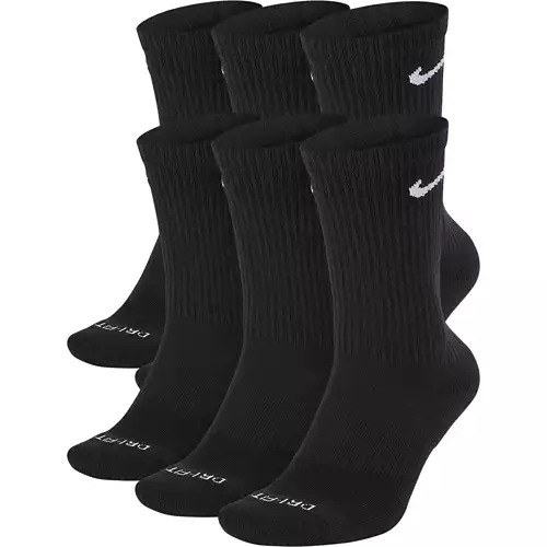 Adult Nike Everyday Plus Cushioned 6 Pack Crew Socks 3 Adult Nike Everyday Plus Cushioned 6 Pack Crew Socks