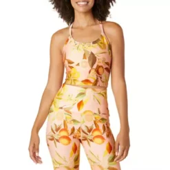 Women's Beyond Yoga Slim Printed Racerback Cropped Tank Top